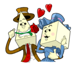 Mr Triangle & Miss Square sticker #854276