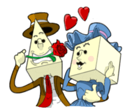 Mr Triangle & Miss Square sticker #854276