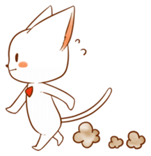 The sticker of a cat sticker #854617