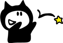 Cats of the black cat sticker #854736