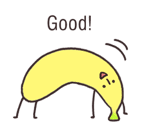 banana's feelings (simple English) sticker #854766