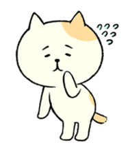 The cat is embarrassing face (simple) sticker #855202