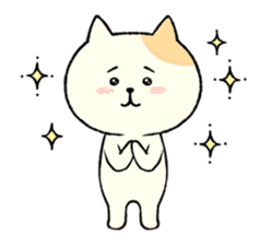 The cat is embarrassing face (simple) sticker #855208