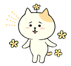 The cat is embarrassing face (simple) sticker #855214