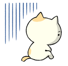 The cat is embarrassing face (simple) sticker #855215