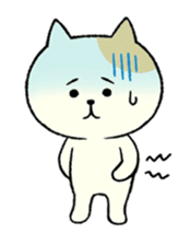 The cat is embarrassing face (simple) sticker #855216