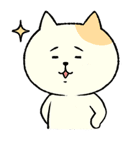 The cat is embarrassing face (simple) sticker #855217