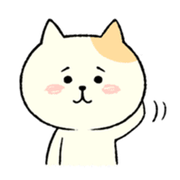 The cat is embarrassing face (simple) sticker #855218