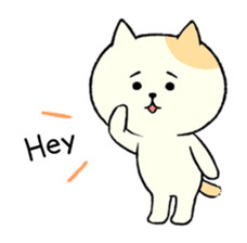 The cat is embarrassing face (simple) sticker #855223