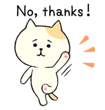 The cat is embarrassing face (simple) sticker #855225