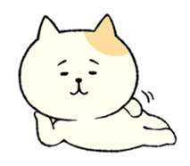 The cat is embarrassing face (simple) sticker #855236