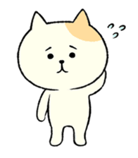 The cat is embarrassing face (simple) sticker #855237