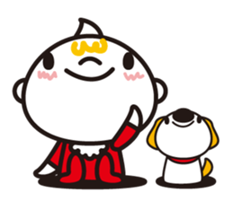 Daily life of a baby and the puppy sticker #855731