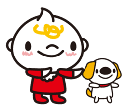 Daily life of a baby and the puppy sticker #855745