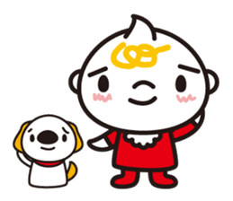 Daily life of a baby and the puppy sticker #855746