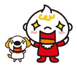 Daily life of a baby and the puppy sticker #855748