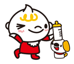 Daily life of a baby and the puppy sticker #855749