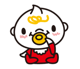 Daily life of a baby and the puppy sticker #855755