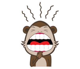 Choco Monkey sticker #856239