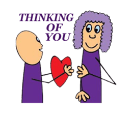 Purple People 1 sticker #856969