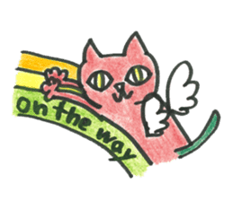 Positive Cat sticker #857043