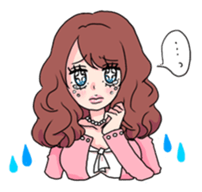 clever and lovely girl sticker #858221