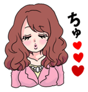 clever and lovely girl sticker #858225