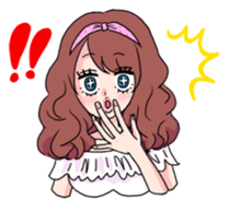 clever and lovely girl sticker #858227