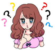 clever and lovely girl sticker #858228