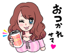 clever and lovely girl sticker #858230