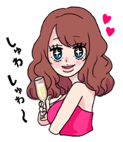 clever and lovely girl sticker #858231