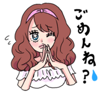 clever and lovely girl sticker #858233