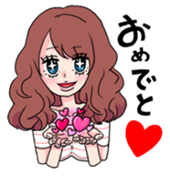 clever and lovely girl sticker #858237