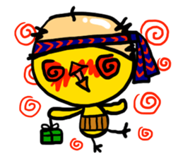 Headdress Japanese OYAJI.English Version sticker #858930