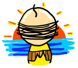 Headdress Japanese OYAJI.English Version sticker #858956