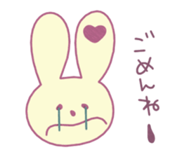 Lovely Love Love Rabbit sticker #859614