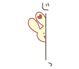 Lovely Love Love Rabbit sticker #859617