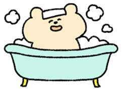 Cute bear sticker #859904