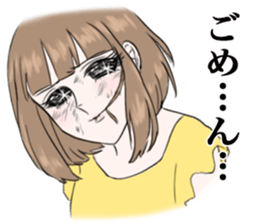 Dramatic  girls sticker #859932