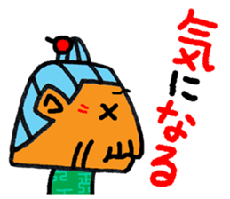 okinawa grand mom funny face manga 10 sticker #860007