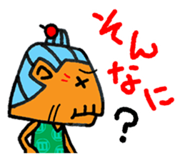 okinawa grand mom funny face manga 10 sticker #860038