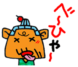 okinawa language funny face manga 09 sticker #860106