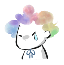 Rainbow kid sticker #860124