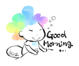 Rainbow kid sticker #860136