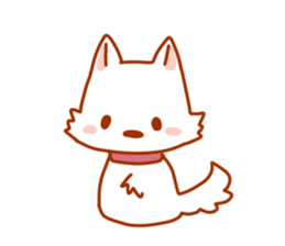 Shiro inu and Kiiro neko.by Kage sticker #860960