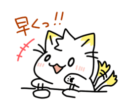 Shiro inu and Kiiro neko.by Kage sticker #860986