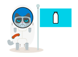 Amazing Pouffy Cat! sticker #861439