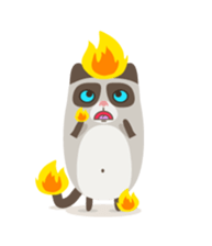 Amazing Pouffy Cat! sticker #861468