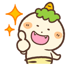 Cheerful ONI Kid sticker #861922