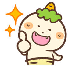 Cheerful ONI Kid sticker #861922